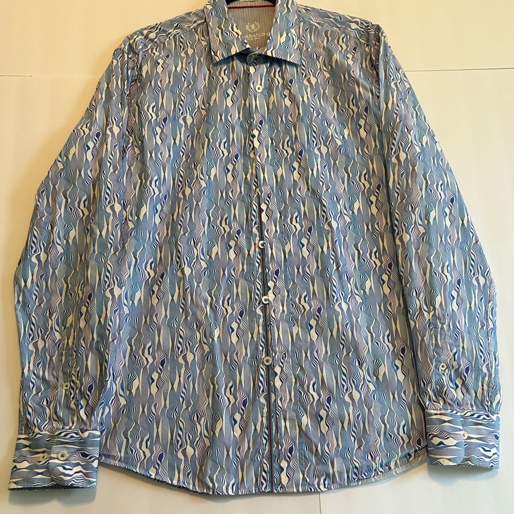 Bugatxhi men’s button down large shirt